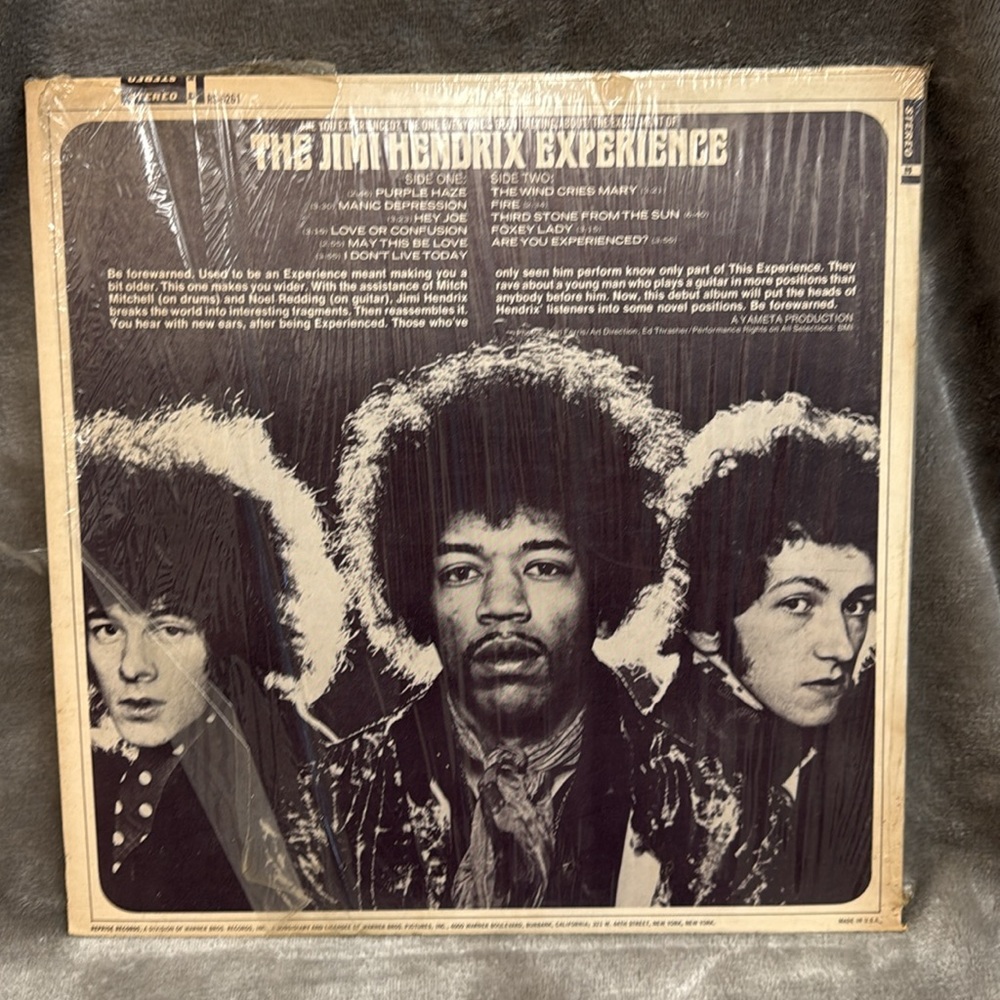 The Jimi Hendrix Experience~Are You Experienced~ORIG. 1967 US LP Reprise - Picture 2 of 9